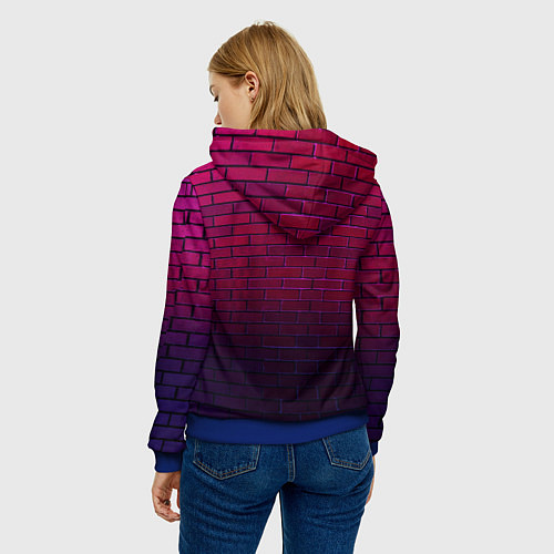 Женская толстовка ВСЕ ПЕРСОНАЖИ ИЗ ИГРЫ / 3D-Синий – фото 4