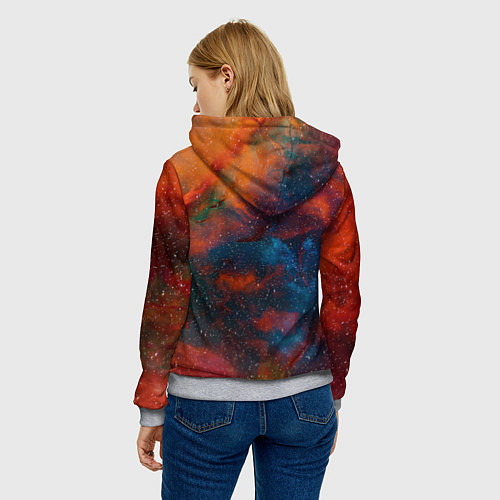 Женская толстовка Единорог Unicorn Z / 3D-Меланж – фото 4