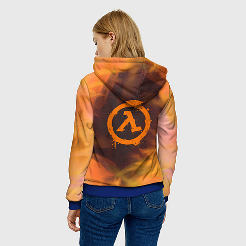 Женская толстовка FREEMAN GMAN HALF-LIFE Z / 3D-Синий – фото 4