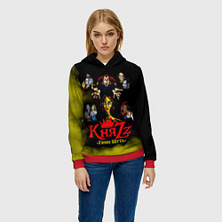 Толстовка-худи женская КНЯZZ Гимн Шута, цвет: 3D-красный — фото 2