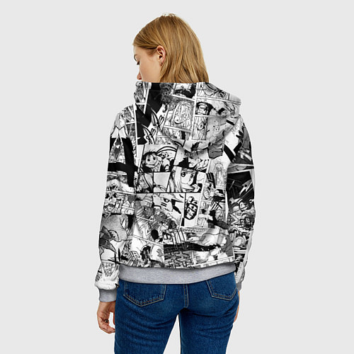 Женская толстовка Полковник Мустанг / 3D-Меланж – фото 4