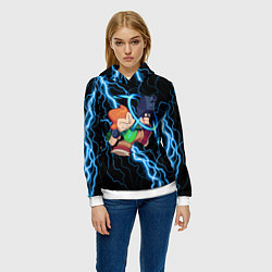 Толстовка-худи женская Пико Pico Молния, цвет: 3D-белый — фото 2