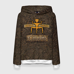 Толстовка-худи женская ЖЕНЬ - ШЕНЬ ПИКНИК, цвет: 3D-белый