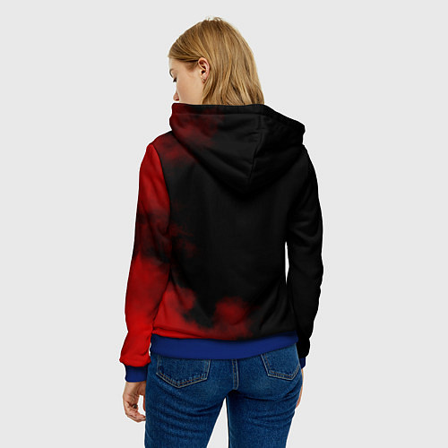 Женская толстовка Агата Кристи группа / 3D-Синий – фото 4