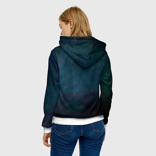 Женская толстовка Алиса - ИЗГОЙ / 3D-Белый – фото 4