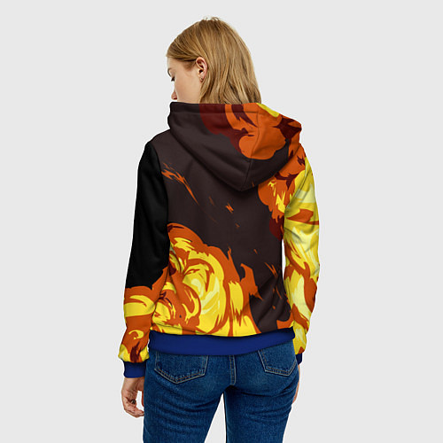 Женская толстовка PIRO ПИРО ГЕНШИН / 3D-Синий – фото 4