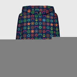 Женская толстовка Морской разноцветный узор