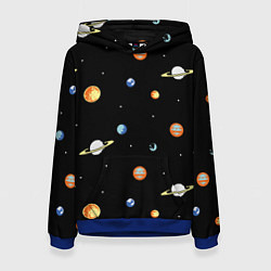Женская толстовка Планеты в космосе