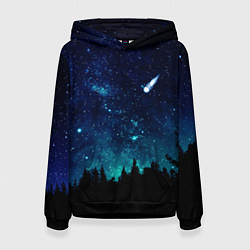 Женская толстовка ЛЕС НОЧЬЮ