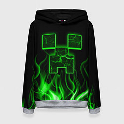 Женская толстовка MINECRAFT TEXTURE FIRE
