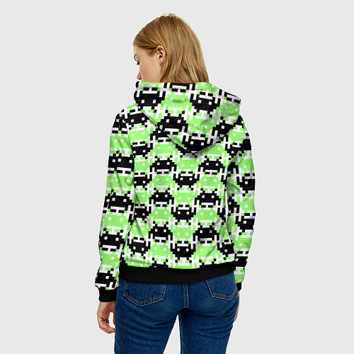 Женская толстовка Space Invaders Old game Z / 3D-Черный – фото 4