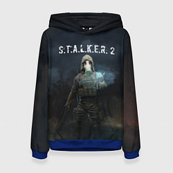 Толстовка-худи женская СТАЛКЕР С Т А Л К Е Р 2 Z, цвет: 3D-синий