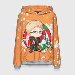 Женская толстовка Tsukishima Kei Haikyu Волейбол Z