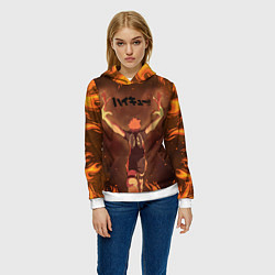 Толстовка-худи женская Haikyu Волейбол Z, цвет: 3D-белый — фото 2