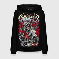 Толстовка-худи женская Carnifex, цвет: 3D-черный