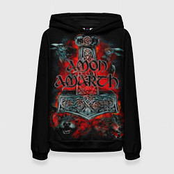 Толстовка-худи женская Amon Amarth, цвет: 3D-черный