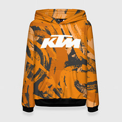 Толстовка-худи женская KTM КТМ Z, цвет: 3D-черный