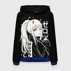 Толстовка-худи женская Zero Two, Darling in the Franx, цвет: 3D-синий