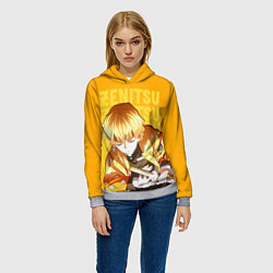 Толстовка-худи женская Зеницу Агацума, цвет: 3D-меланж — фото 2