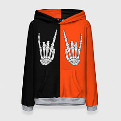 Женская толстовка Ладошки скелета