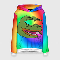 Женская толстовка Pepe rainbow