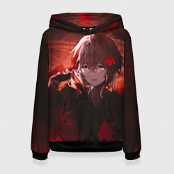 Женская толстовка Кадзуха в кленовых листьях