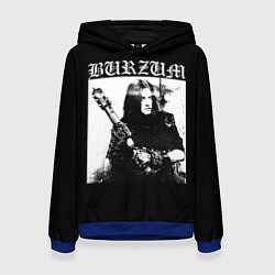 Толстовка-худи женская BURZUM Бурзум, цвет: 3D-синий