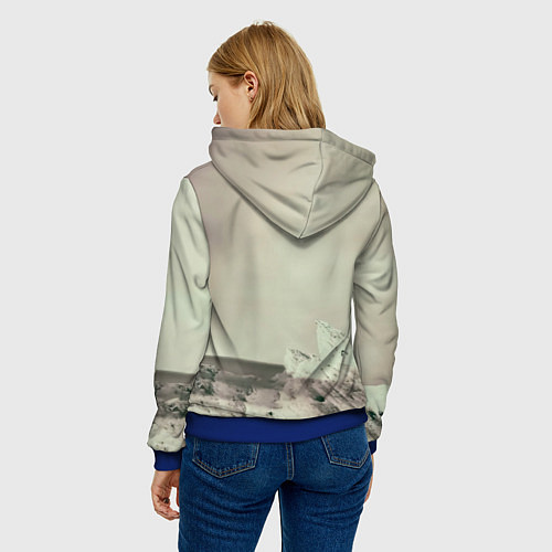 Женская толстовка Мумий Тролль Не помню зачем / 3D-Синий – фото 4