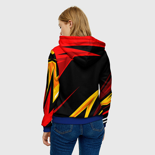 Женская толстовка Уникальные линии / 3D-Синий – фото 4