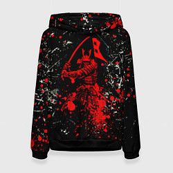 Женская толстовка Красный Японский Самурай Samurai