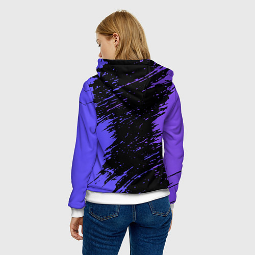 Женская толстовка Geometry Dash / 3D-Белый – фото 4