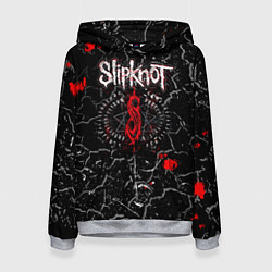 Толстовка-худи женская Slipknot Rock Слипкнот Музыка Рок Гранж, цвет: 3D-меланж