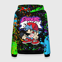 Женская толстовка FRIDAY NIGHT FUNKIN БРЫЗГИ КРАСОК, ГЕРОЙ