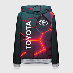 Женская толстовка TOYOTA 3D NEON ТОЙОТА 3Д ПЛИТЫ НЕОН