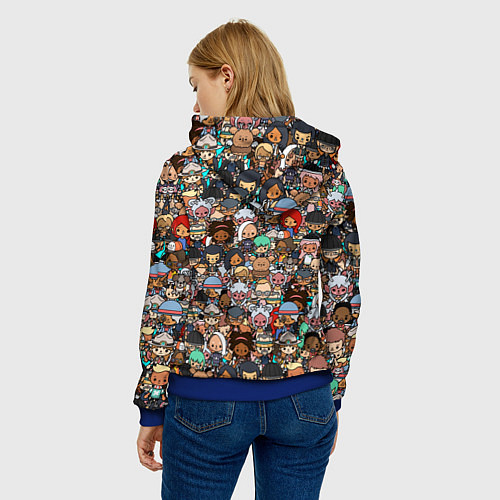 Женская толстовка Toca Life / 3D-Синий – фото 4