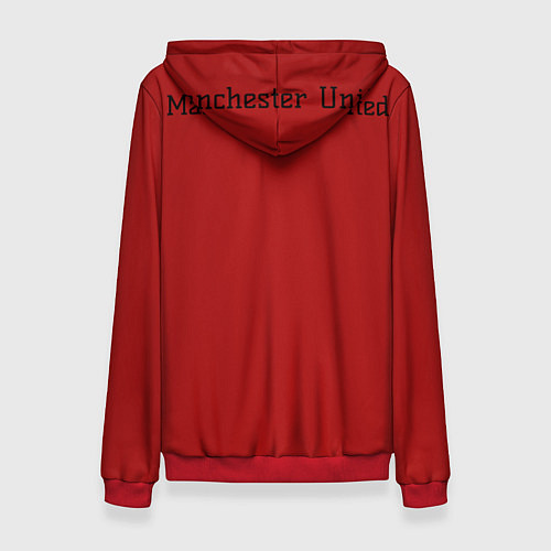 Женская толстовка Manchester United F C / 3D-Красный – фото 2