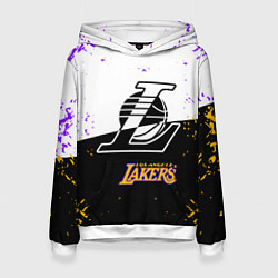 Толстовка-худи женская Коби Брайант Los Angeles Lakers,, цвет: 3D-белый