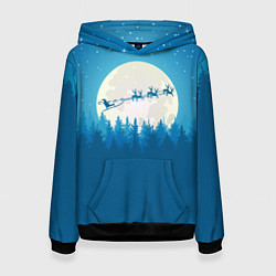 Женская толстовка Санта с Оленями