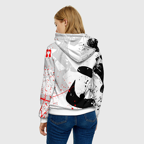 Женская толстовка GHOST OF TSUSHIMA ПРИЗРАК ЦУСИМЫ БЕЛЫЙ / 3D-Белый – фото 4