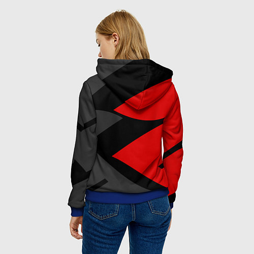 Женская толстовка SUZUKI СУЗУКИ RED LOGO / 3D-Синий – фото 4