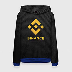 Женская толстовка БИНАНС ЛОГО CARBON BINANCE LOGO