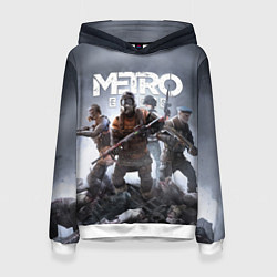 Толстовка-худи женская МЕТРО ИСХОД АРТЁМ ,ЯДЕРНАЯ ЗИМА METRO EXODUS, цвет: 3D-белый