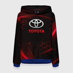 Женская толстовка Toyota Неоновые соты