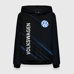Толстовка-худи женская Volkswagen, sport, цвет: 3D-черный