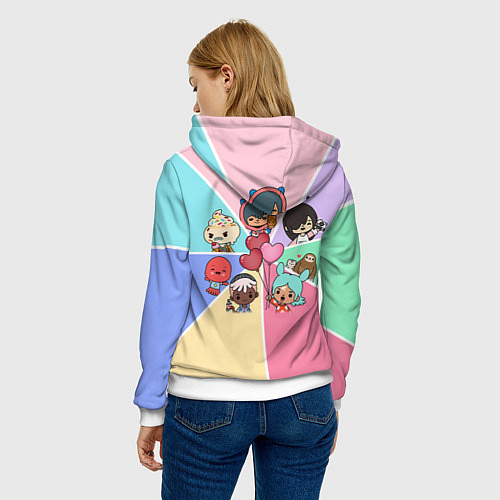 Женская толстовка TOCA BOCA WORLD HEROES ТОКА БОКА / 3D-Белый – фото 4