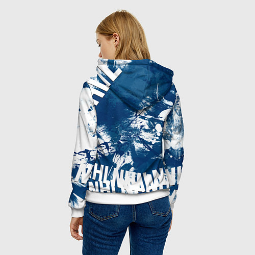 Женская толстовка Торонто Мейпл Лифс, Toronto Maple Leafs / 3D-Белый – фото 4