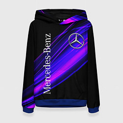 Женская толстовка MERCEDES-BENZ МЕРСЕДЕС-БЕНЗ ПУРПУРНЫЙ