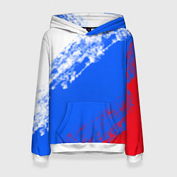 Женская толстовка Флаг РФ триколор