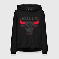 Женская толстовка CHICAGO BULLS ЧИКАГО БУЛЛС ЯРОСТЬ БЫКА
