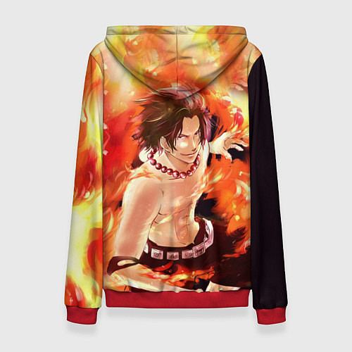 Женская толстовка ONE PIECE ASCE HERO / 3D-Красный – фото 2